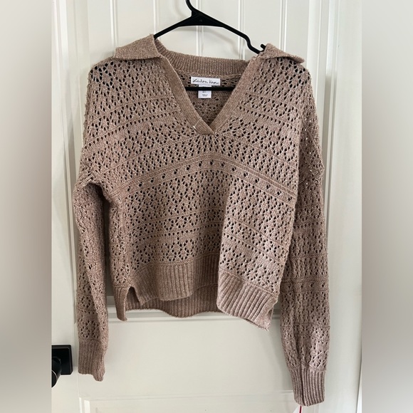 NWT LONDON KAYE Cropped women’s sweater size S - Picture 2 of 6